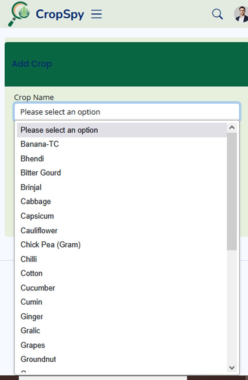 Disease Scouting Screenshot